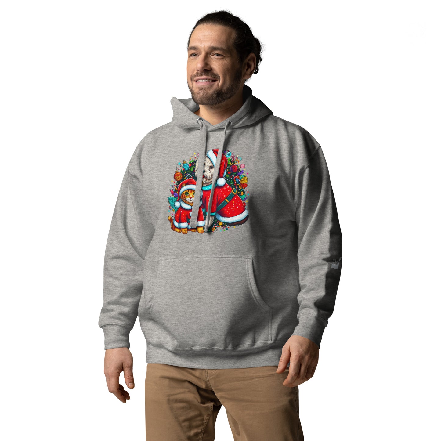 Kittie-Doggie Holiday BeSculpt Unisex Hoodie