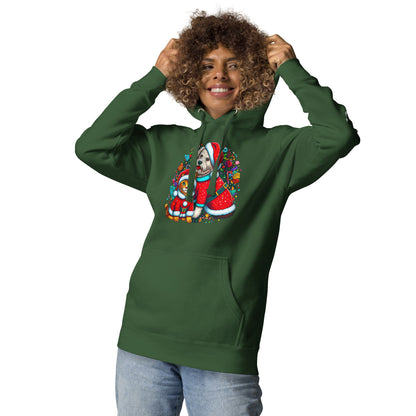 Kittie-Doggie Holiday BeSculpt Unisex Hoodie