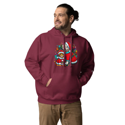 Kittie-Doggie Holiday BeSculpt Unisex Hoodie