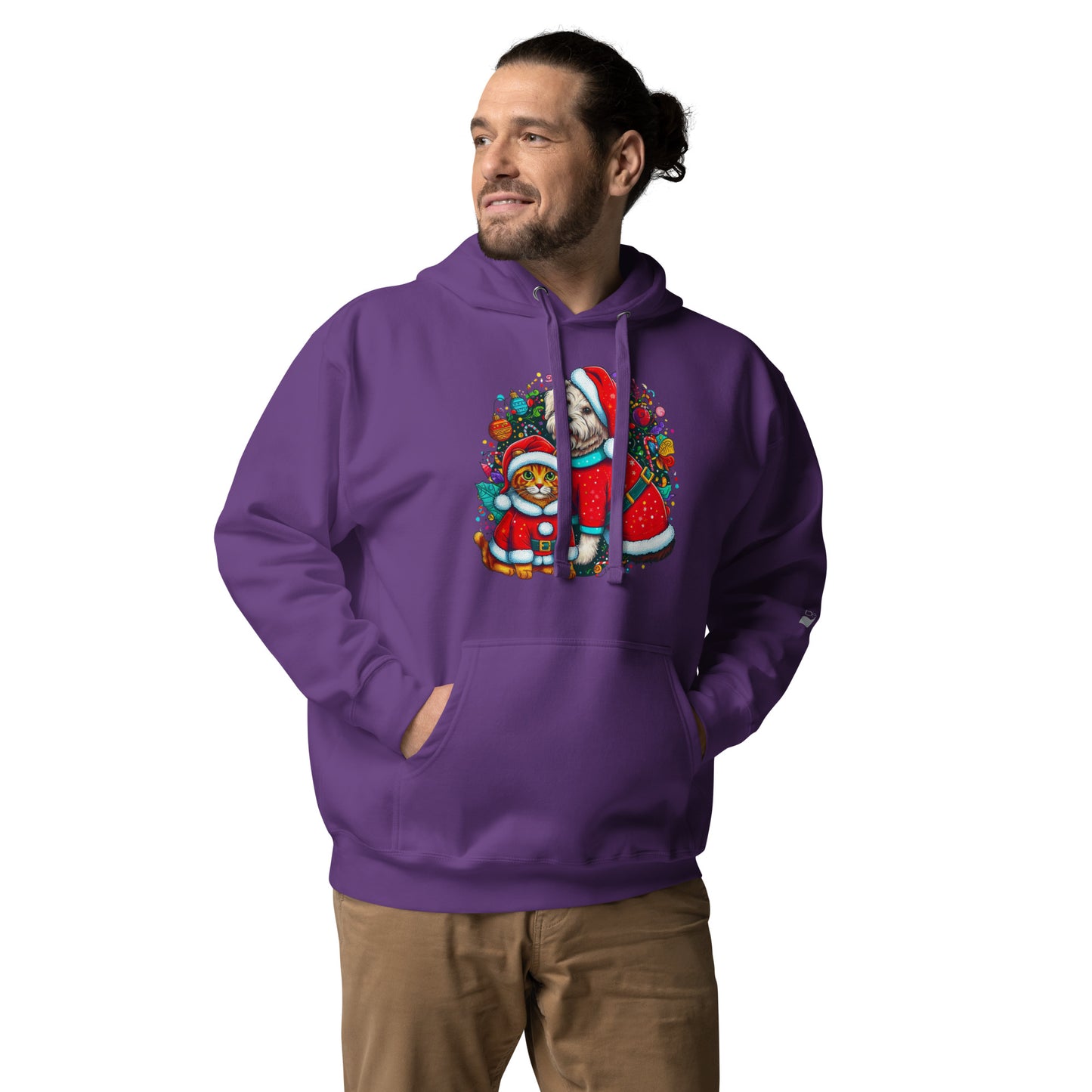 Kittie-Doggie Holiday BeSculpt Unisex Hoodie