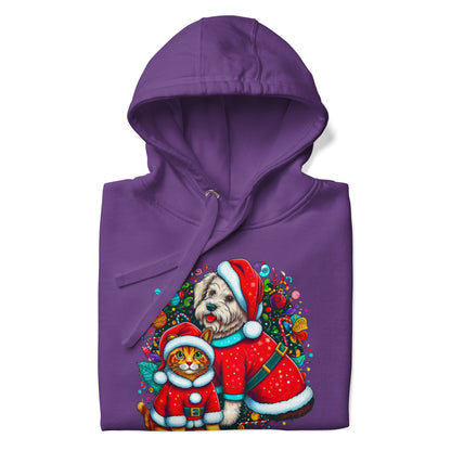 Kittie-Doggie Holiday BeSculpt Unisex Hoodie