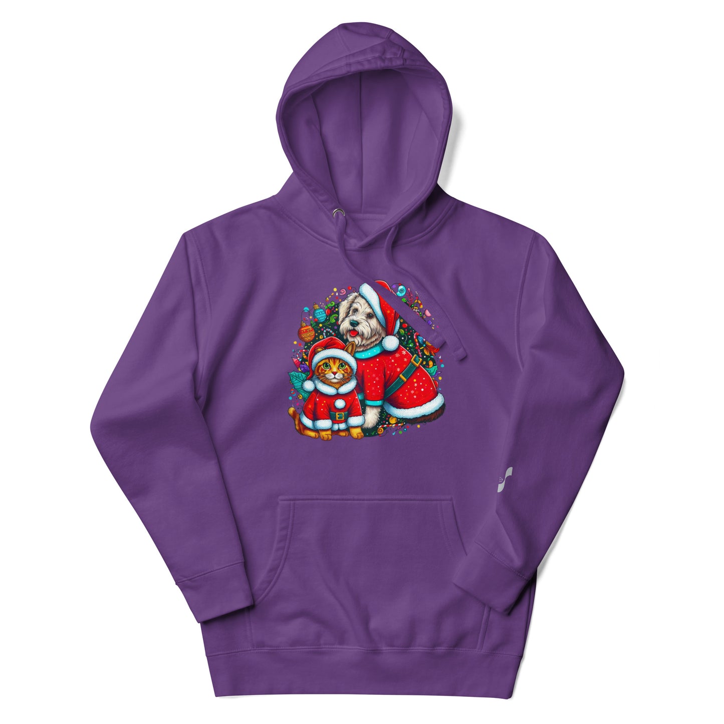 Kittie-Doggie Holiday BeSculpt Unisex Hoodie