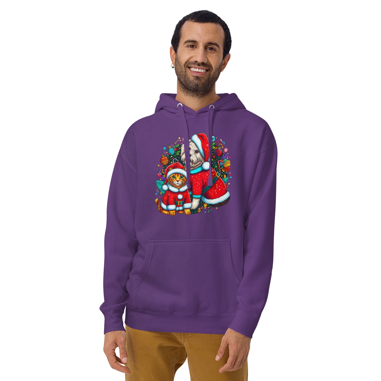 Kittie-Doggie Holiday BeSculpt Unisex Hoodie