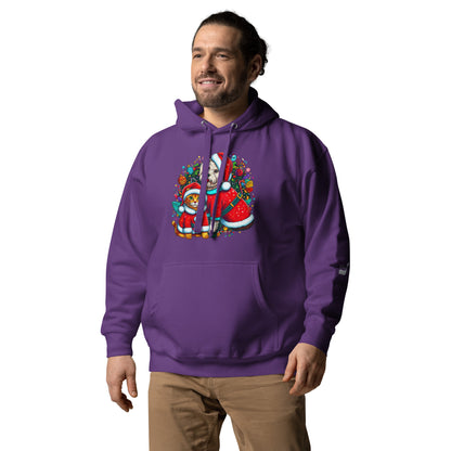 Kittie-Doggie Holiday BeSculpt Unisex Hoodie