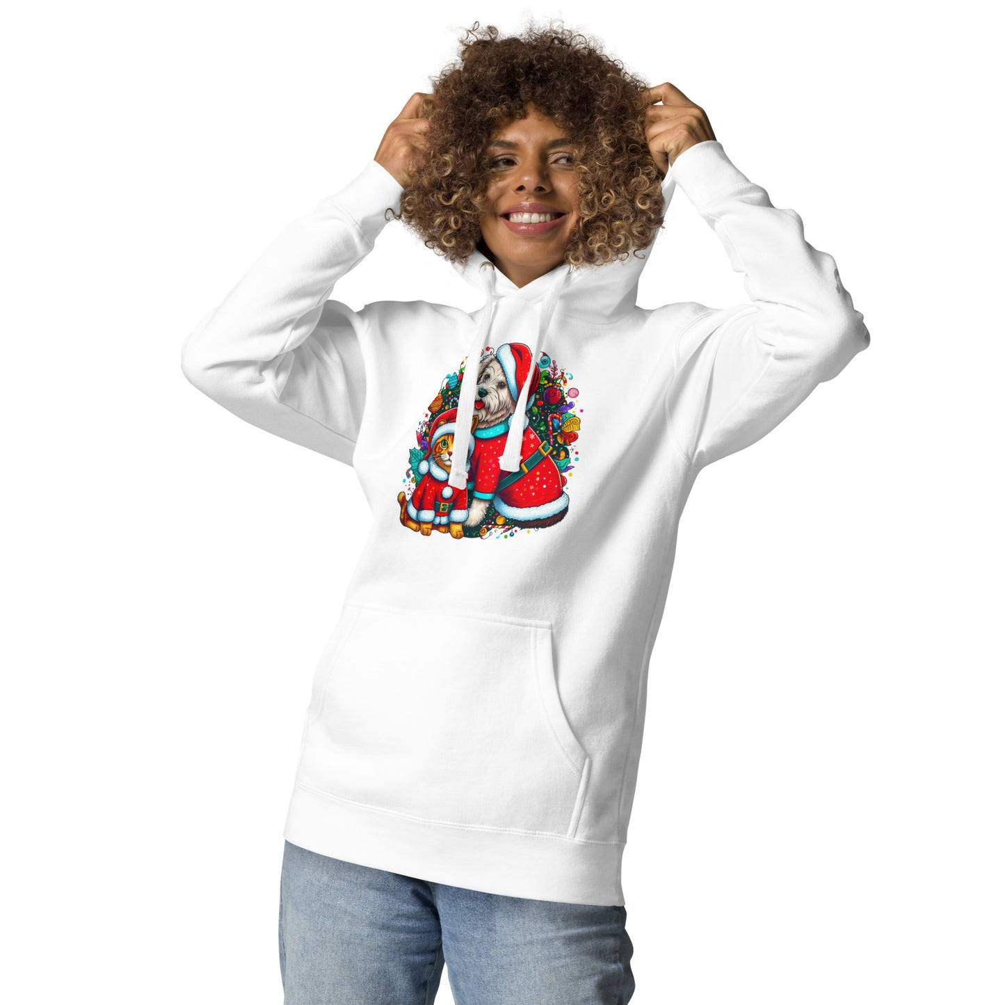 Kittie-Doggie Holiday BeSculpt Unisex Hoodie