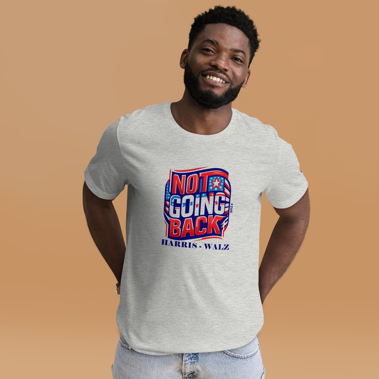 Not Going Back Harris- Walz BeSculpt Unisex T-shirt Front Print