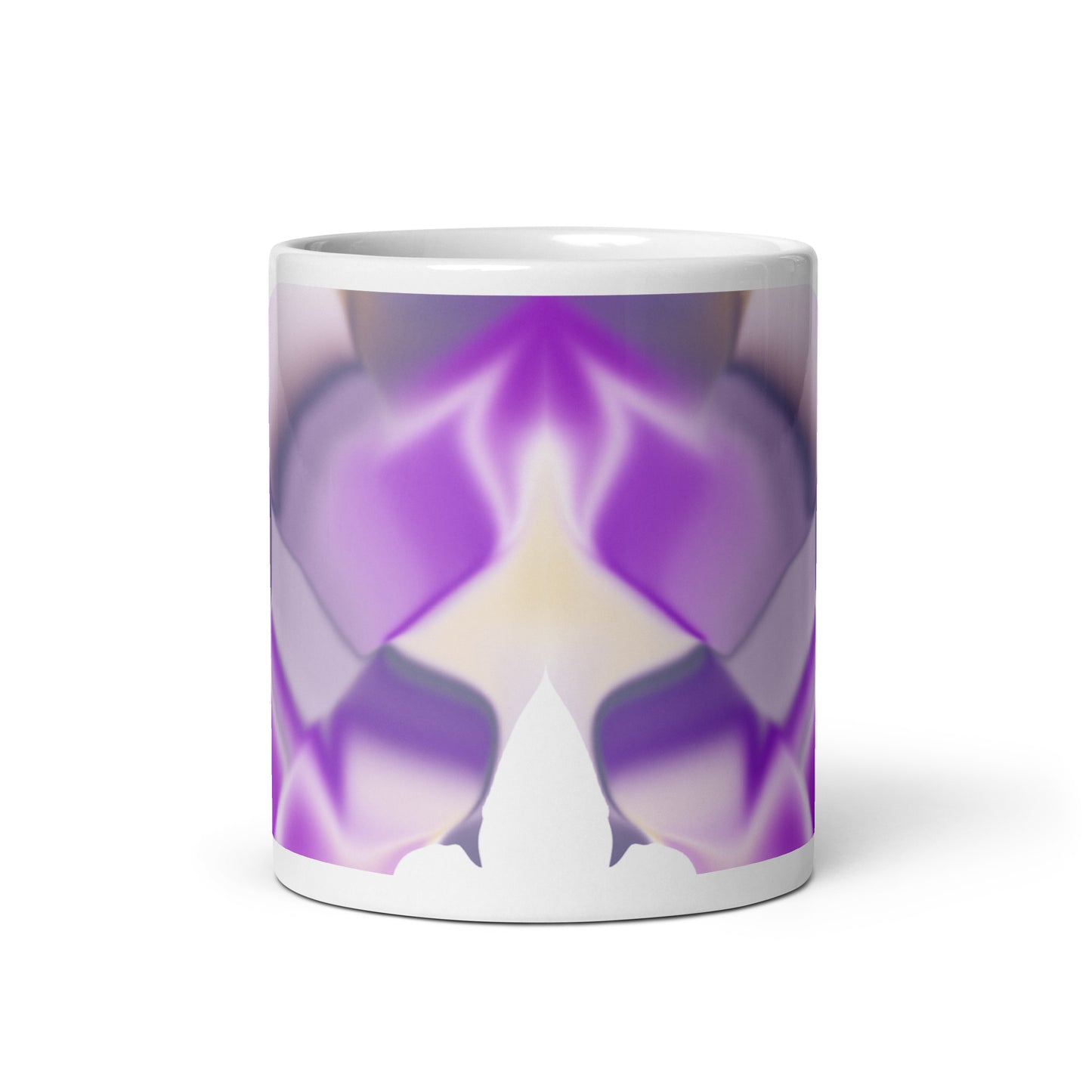 Ribbons Purple BeSculpt Kaleidoscope Mug 4