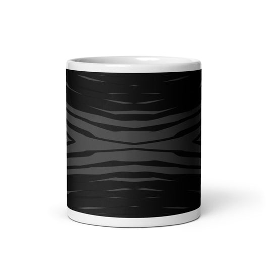 Black H Stripes BeSculpt Kaleidoscope Mug 4