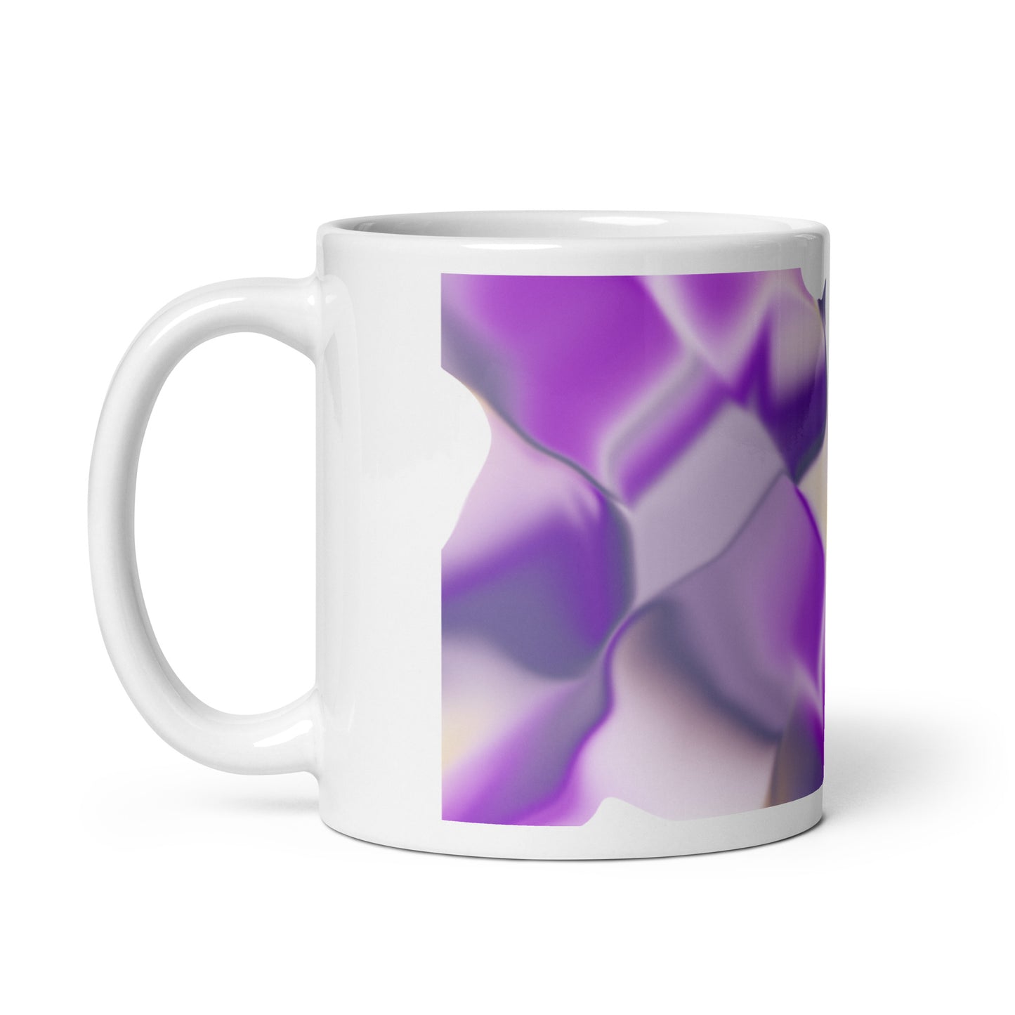 Ribbons Purple BeSculpt Kaleidoscope Mug 3