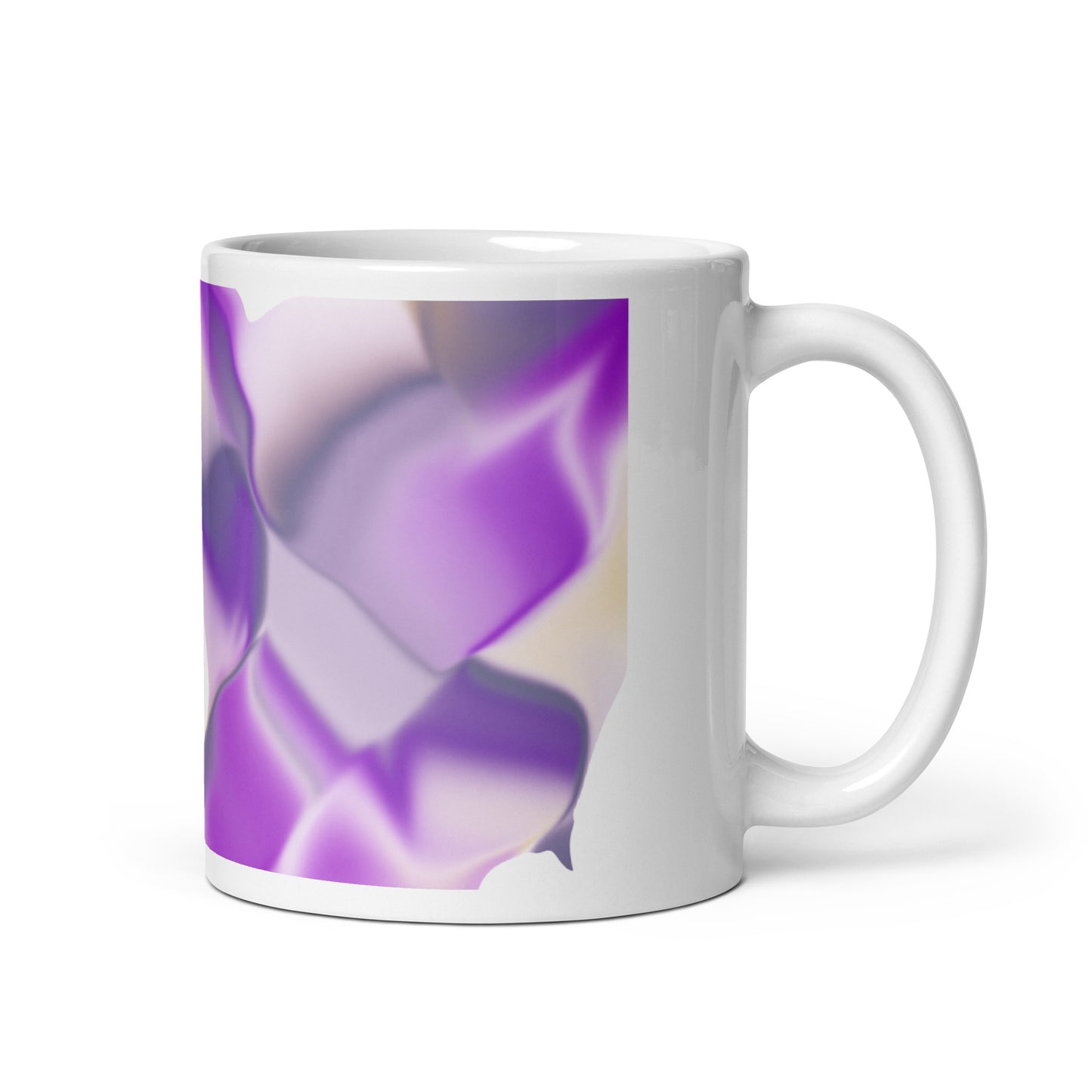 Ribbons Purple BeSculpt Kaleidoscope Mug 2