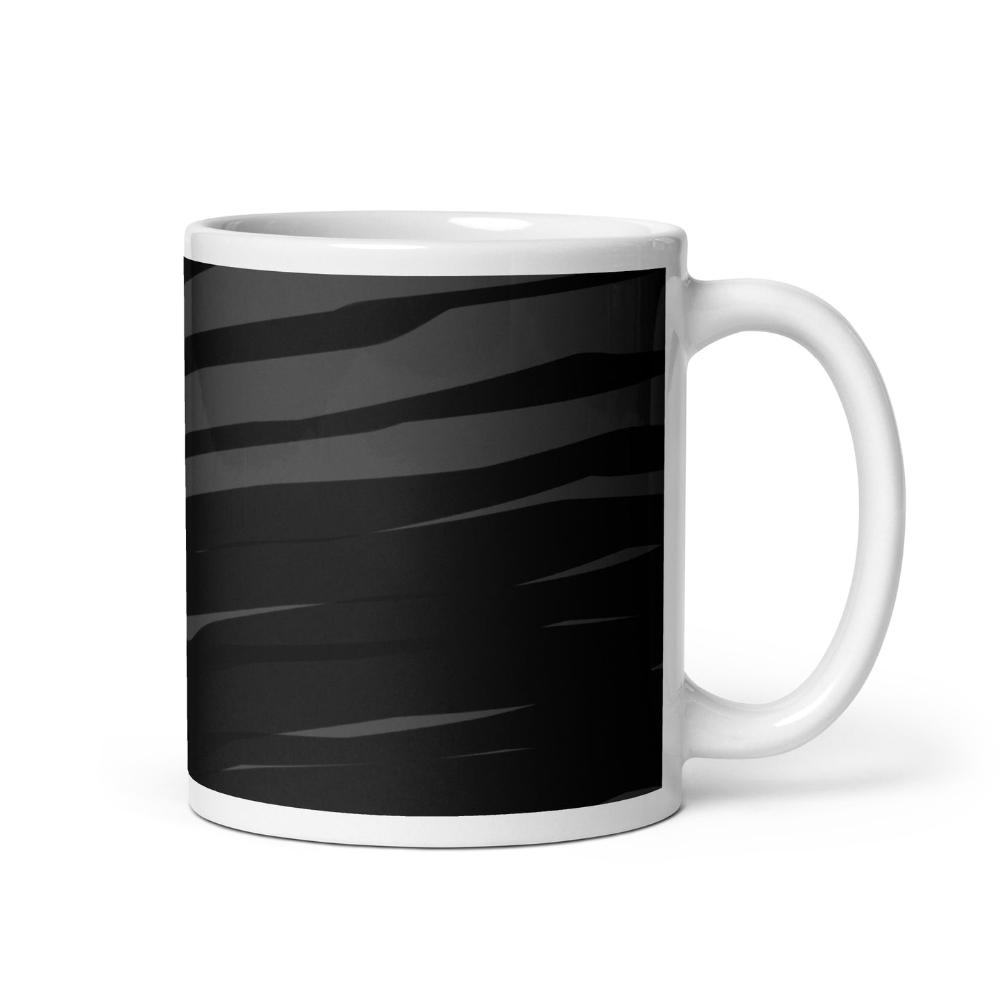 Black H Stripes BeSculpt Kaleidoscope Mug 2