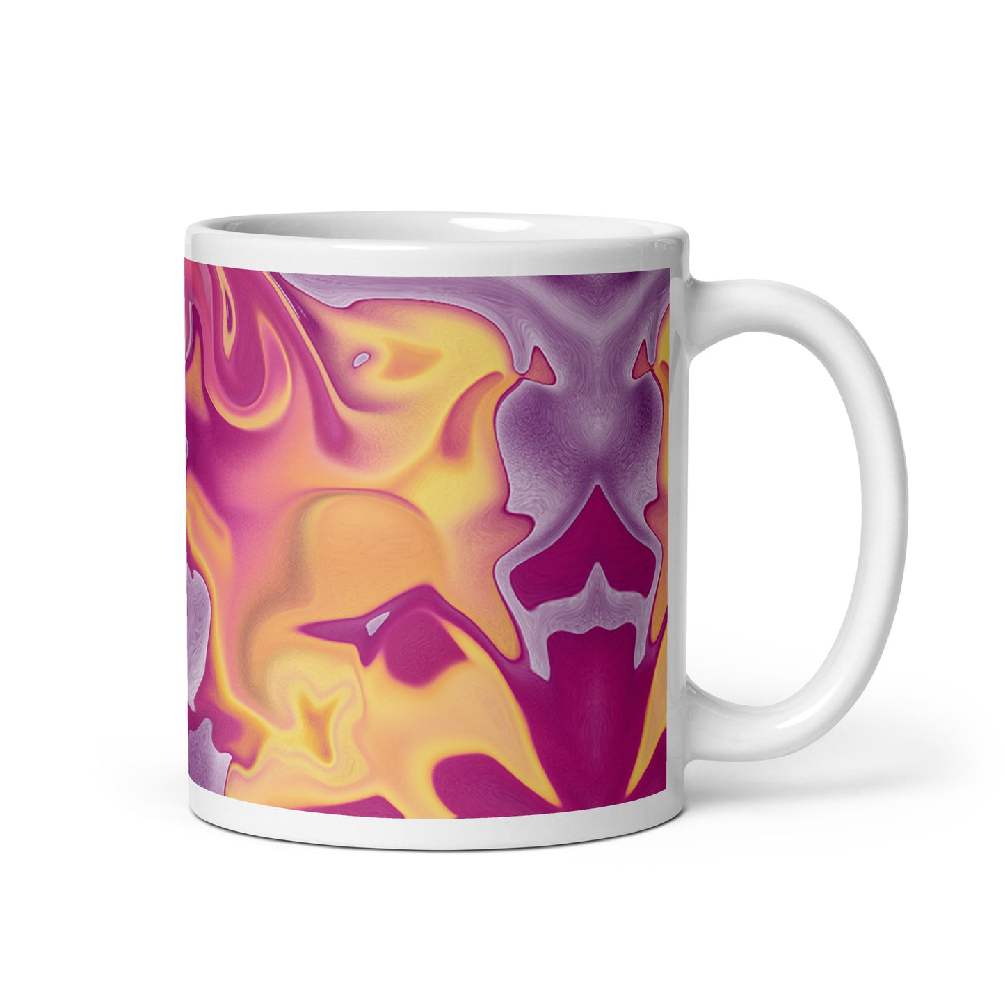 Purple Puddle BeSculpt Kaleidoscope Mug 2