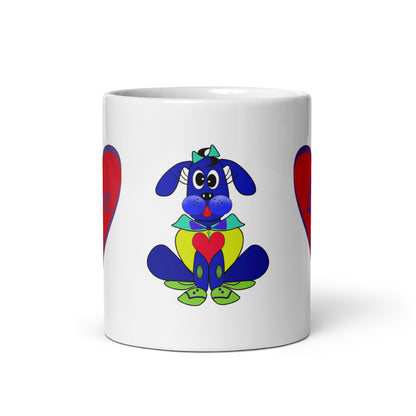 Love Pup 2 Blue BeSculpt Kids Mug