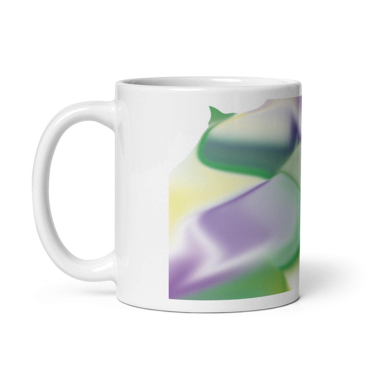 Ribbons Green BeSculpt Mug