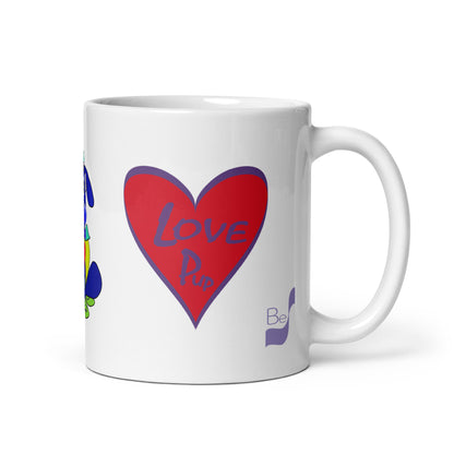 Love Pup 2 Blue BeSculpt Kids Mug