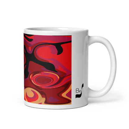 Reaching BeSculpt Abstract Artwork Mug