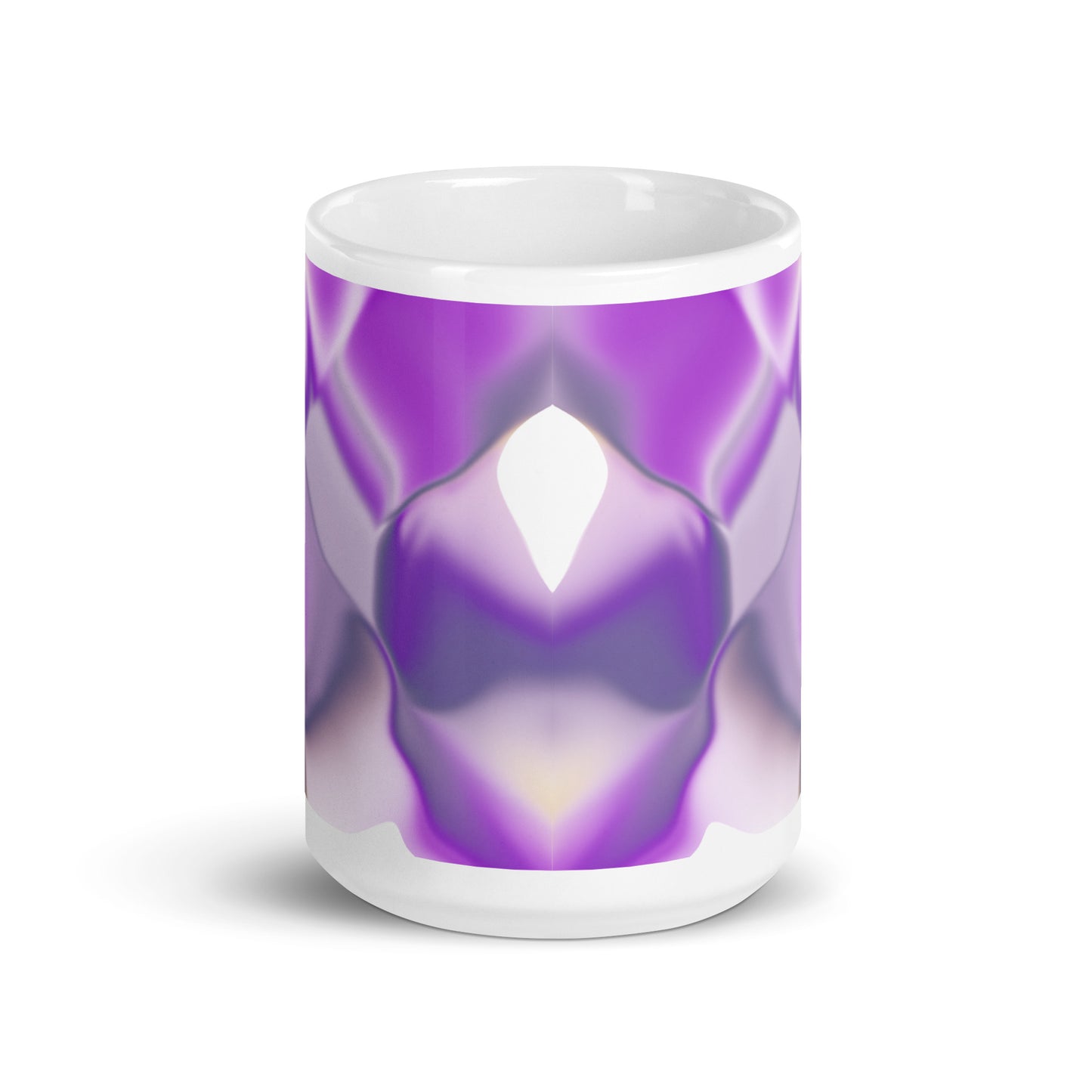 Ribbons Purple BeSculpt Abstract Artwork Kaleidoscope Mug 1