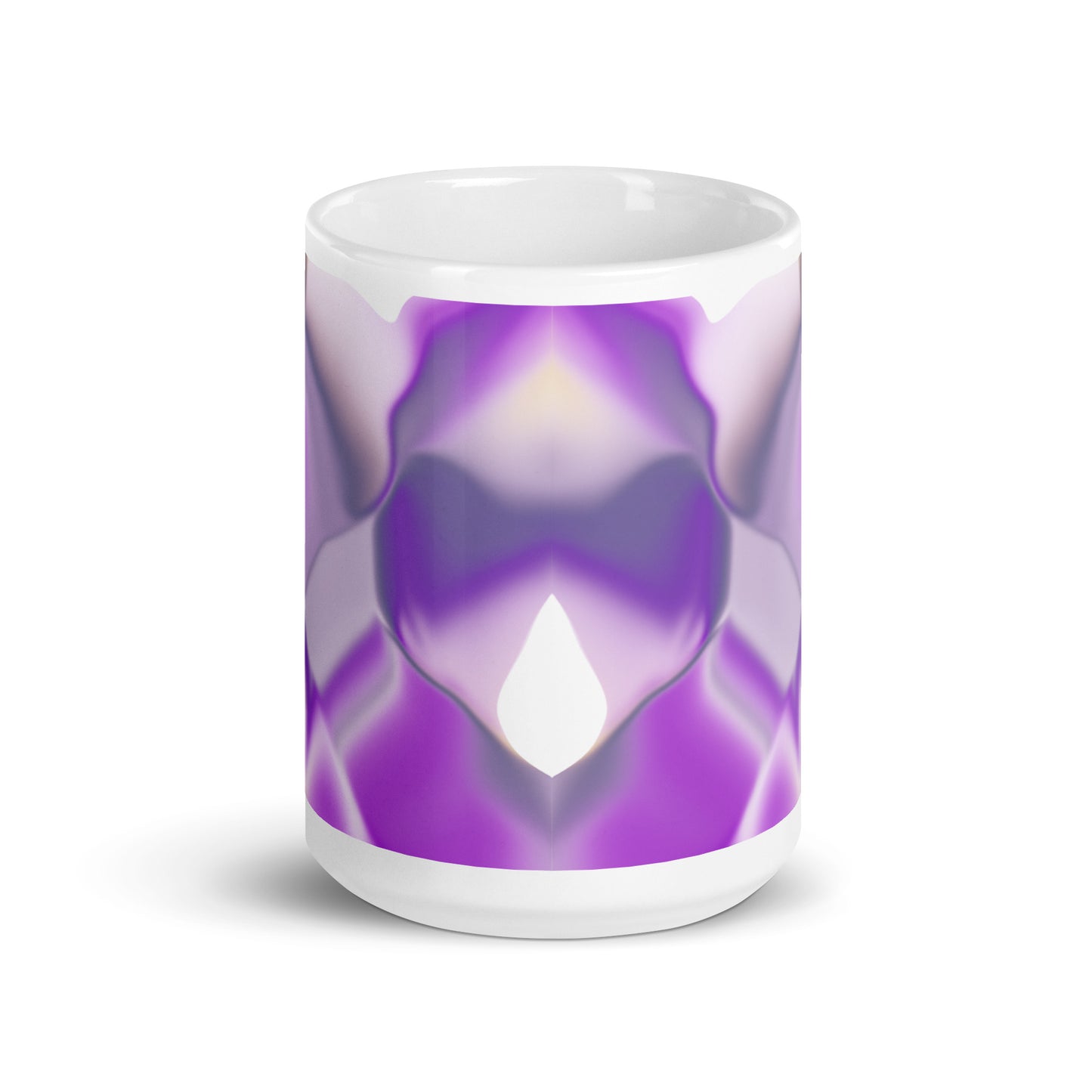 Ribbons Purple BeSculpt Kaleidoscope Mug 2
