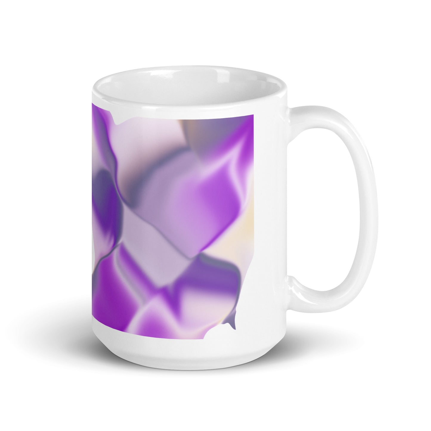 Ribbons Purple BeSculpt Kaleidoscope Mug 2