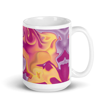 Purple Puddle BeSculpt Kaleidoscope Mug 2