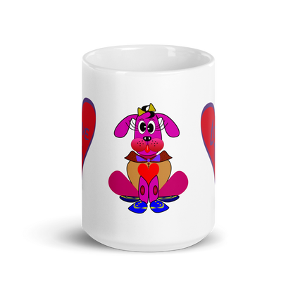 Love Pup 4 Hot Pink BeSculpt Kids Mug