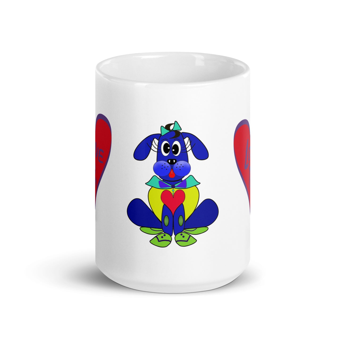 Love Pup 2 Blue BeSculpt Kids Mug