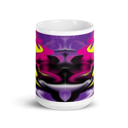 Rising Bud BeSculpt Abstract Art Kaleidoscope Mug Image No 3