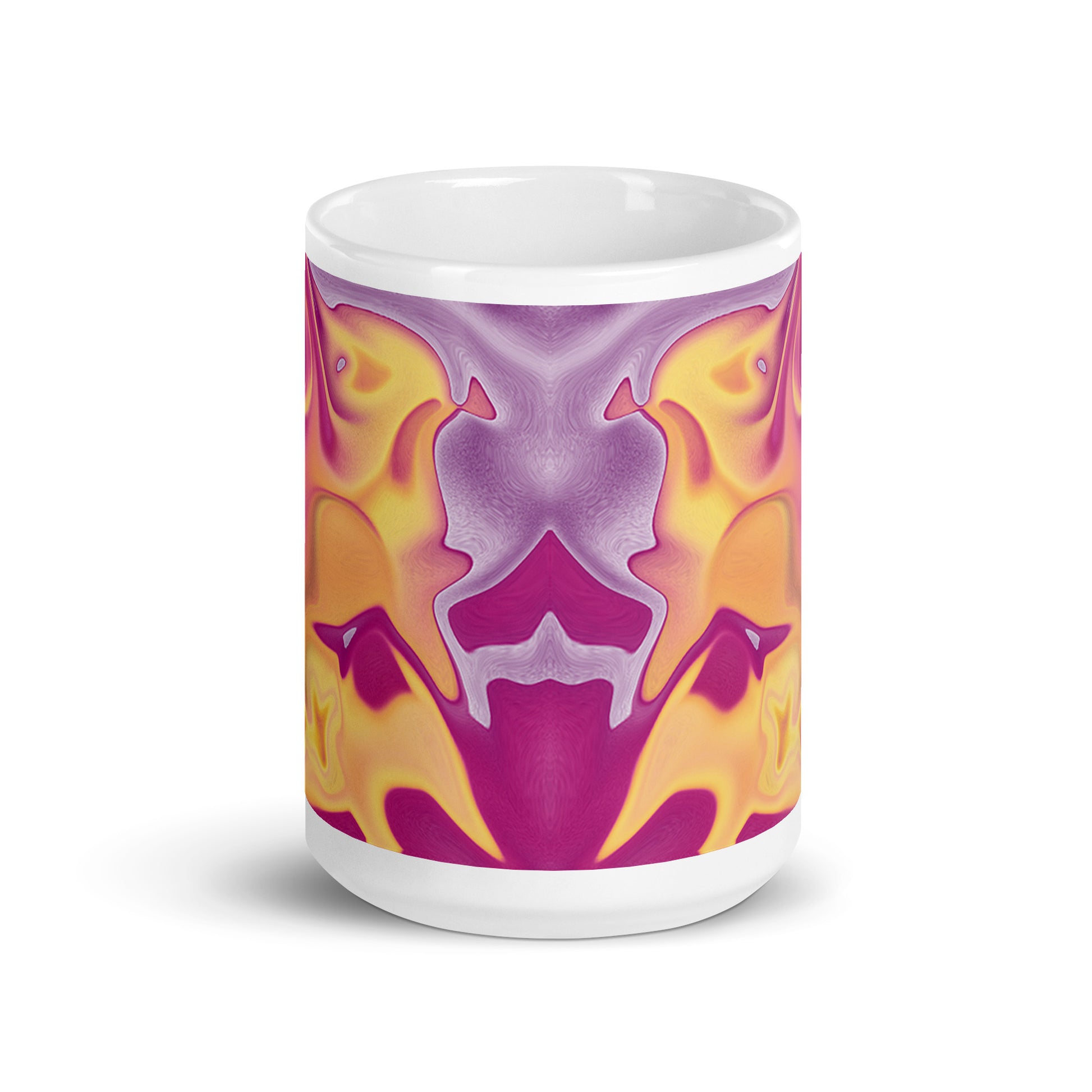 Purple Puddle BeSculpt Abstract Art Kaleidoscope Mug Image No 3