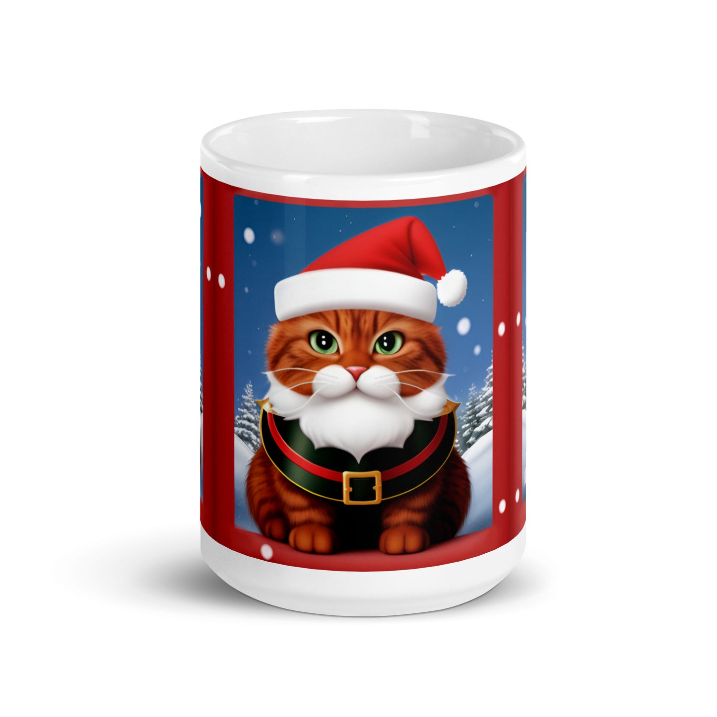 Meowry Claus BeSculpt Artwork Mug