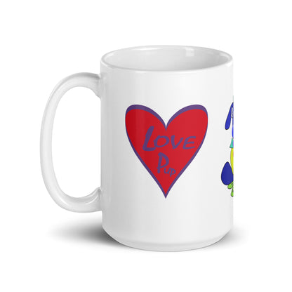 Love Pup 2 Blue BeSculpt Kids Mug