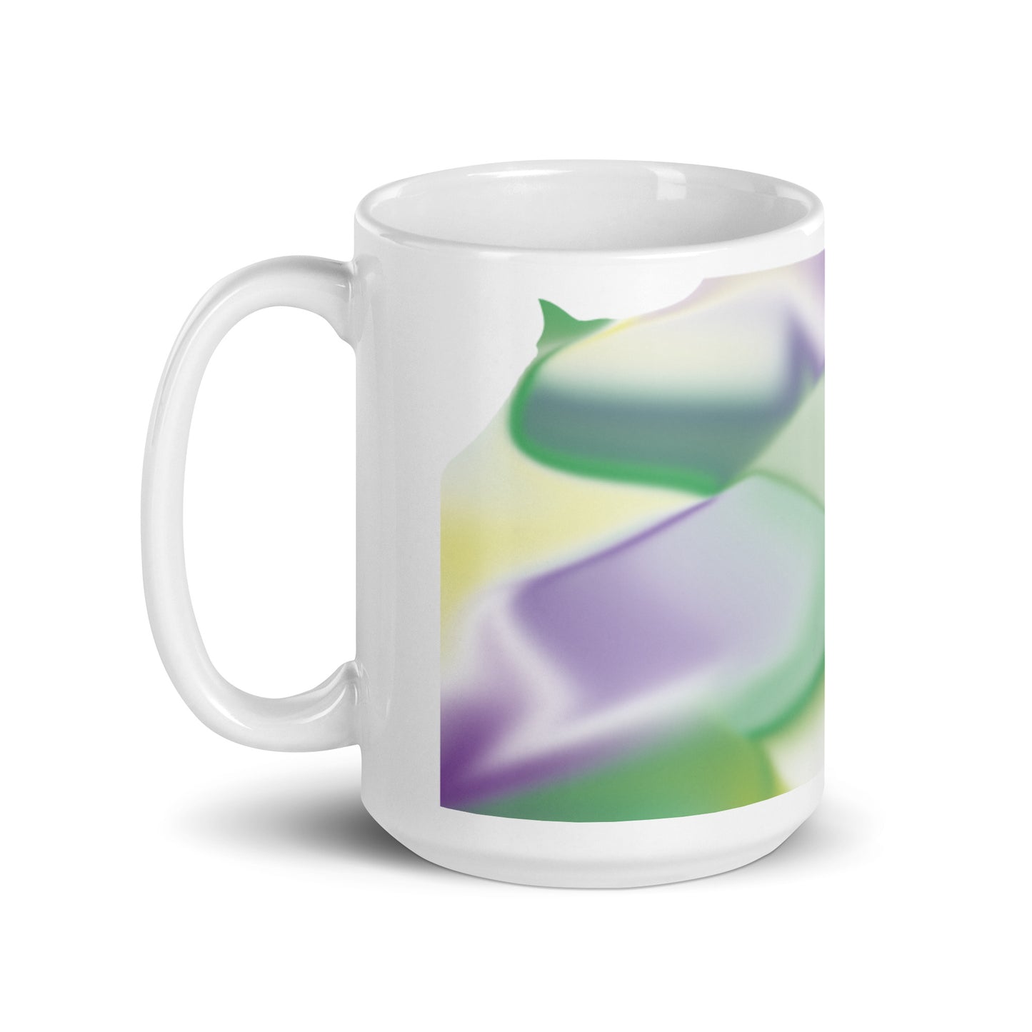 Ribbons Green BeSculpt Mug