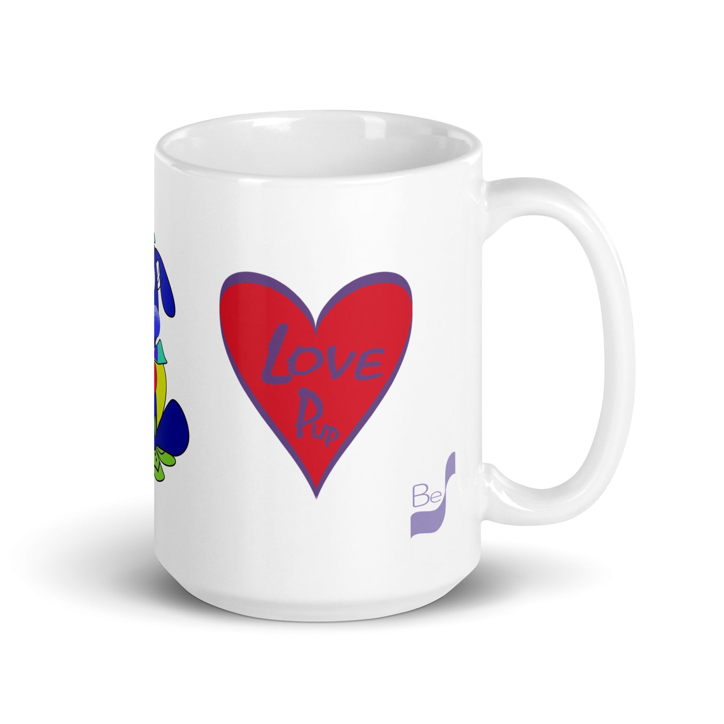 Love Pup 2 Blue BeSculpt Kids Mug