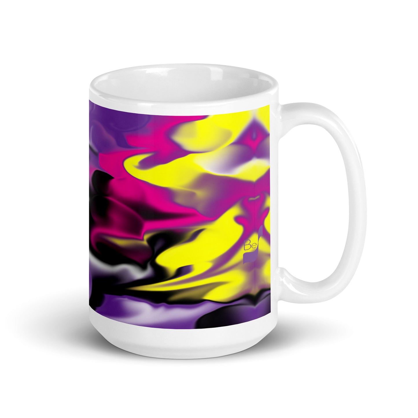 Rising Bud BeSculpt Abstract Art Kaleidoscope Mug Image No 3