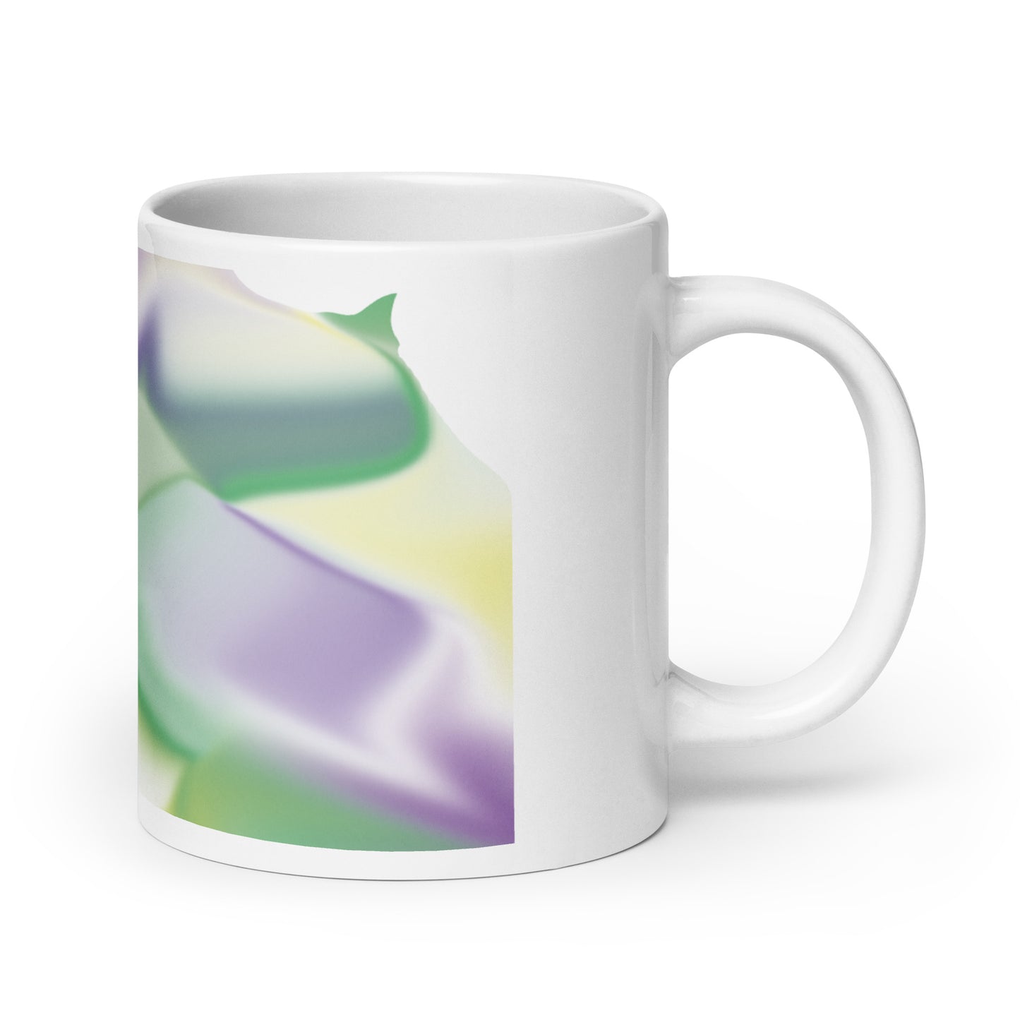 Ribbons Green BeSculpt Mug R