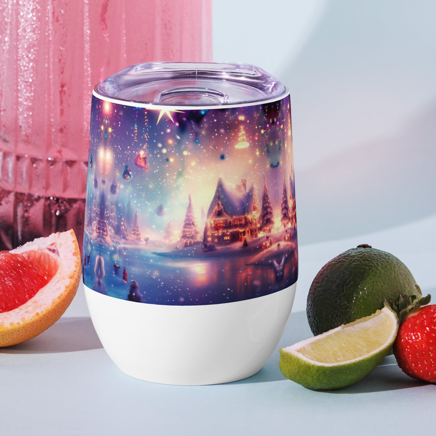 Holiday Magic BeSculpt Holiday Art Wine Tumbler