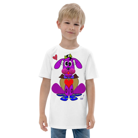 Love Pup 3 Violet BeSculpt Big Kids/Youth Jersey T-shirt
