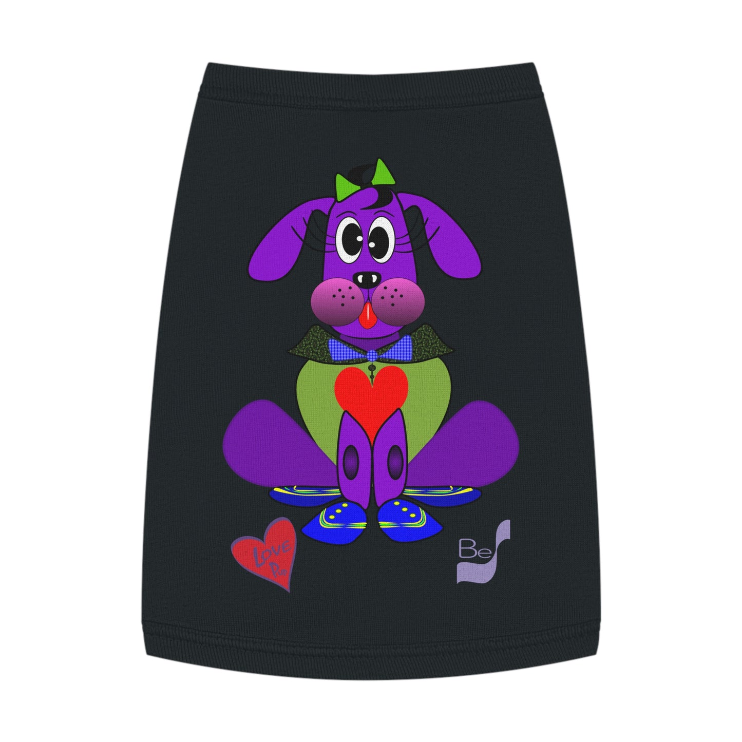 Love Pup 1 Purple BeSculpt Pet Tank Top
