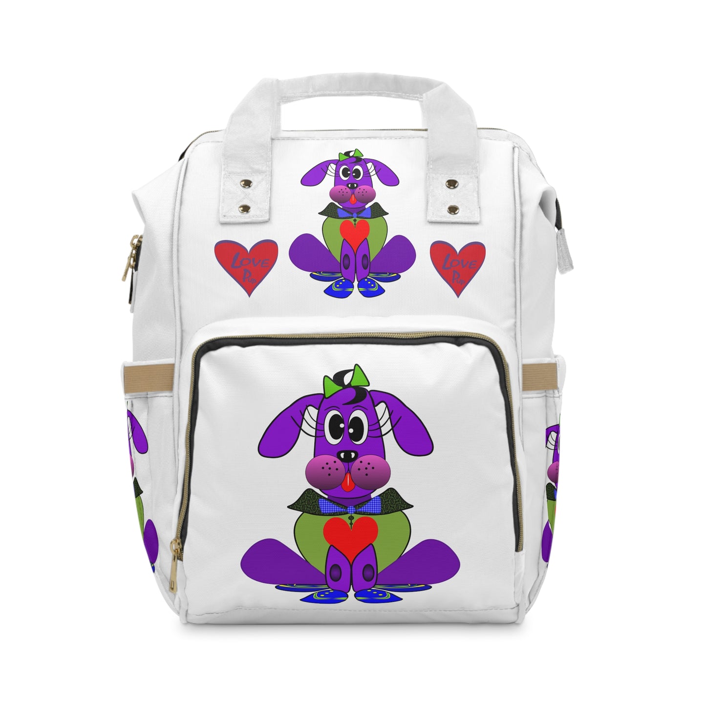 Love Pup 1 Purple BeSculpt Kids Multifunctional Diaper Backpack