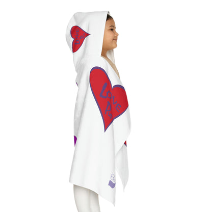 Love Pup 3 Violet BeSculpt Kids Hooded Towel