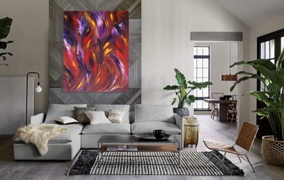 Thriving Original Large Art Piece Abstract Expressionism