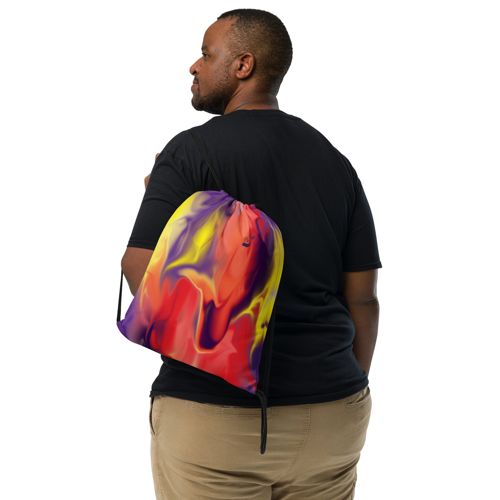 Airless BeSculpt Abstract Art Drawstring Bag Reflected Pattern