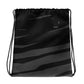 Black H Stripes BeSculpt Drawstring Bag Reflected Pattern