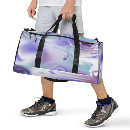 Blue Haze Abstract Art BeSculpt Duffle Bag