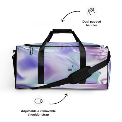 Blue Haze Abstract Art BeSculpt Duffle Bag