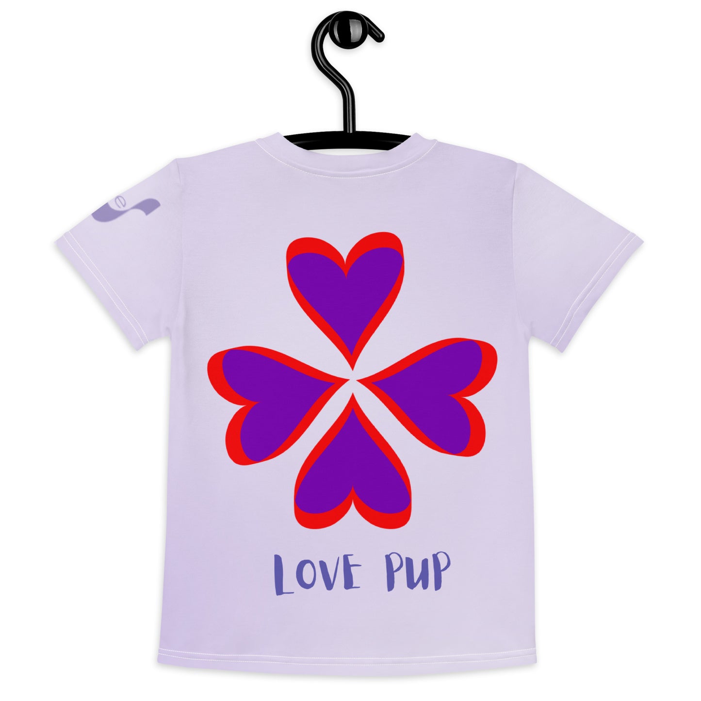 T-shirt Love Pup 1 Purple BeSculpt Kids 6