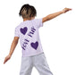 T-shirt Love Pup 1 Purple BeSculpt Kids