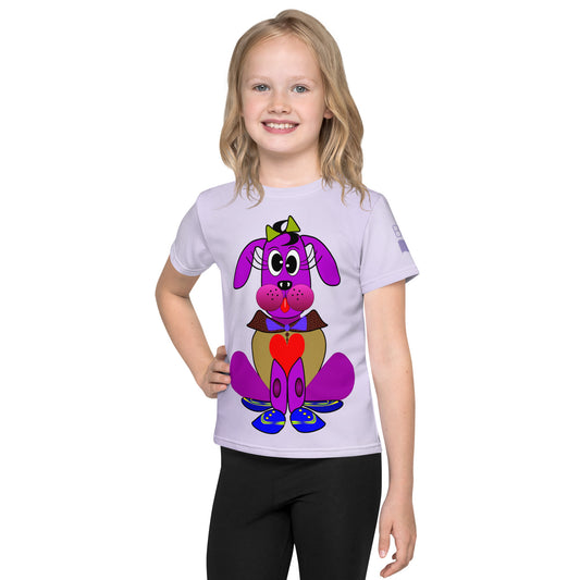 T-shirt Love Pup 3 Violet BeSculpt Kids