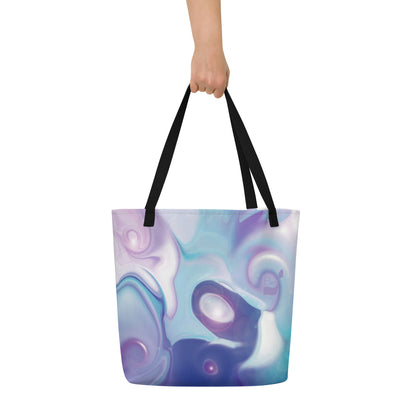 Space Elephant BeSculpt Kids Tote/Beach Bag Reflected Pattern