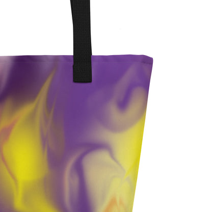 Airless BeSculpt Abstract Art Tote/Beach Bag Reflected Pattern Reversed