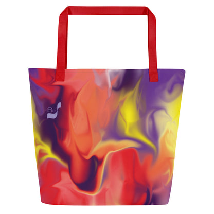 Airless BeSculpt Tote/Beach Bag Reflected Pattern R